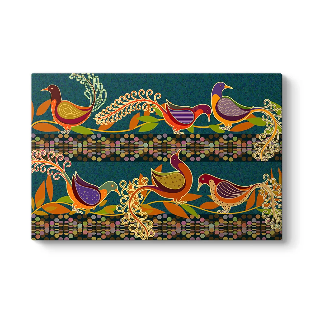 Tavus Kuşu Motif Tablosu - Model 1